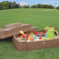 Step2 Play and Store 2.3' Rectangular Sandbox with Cover